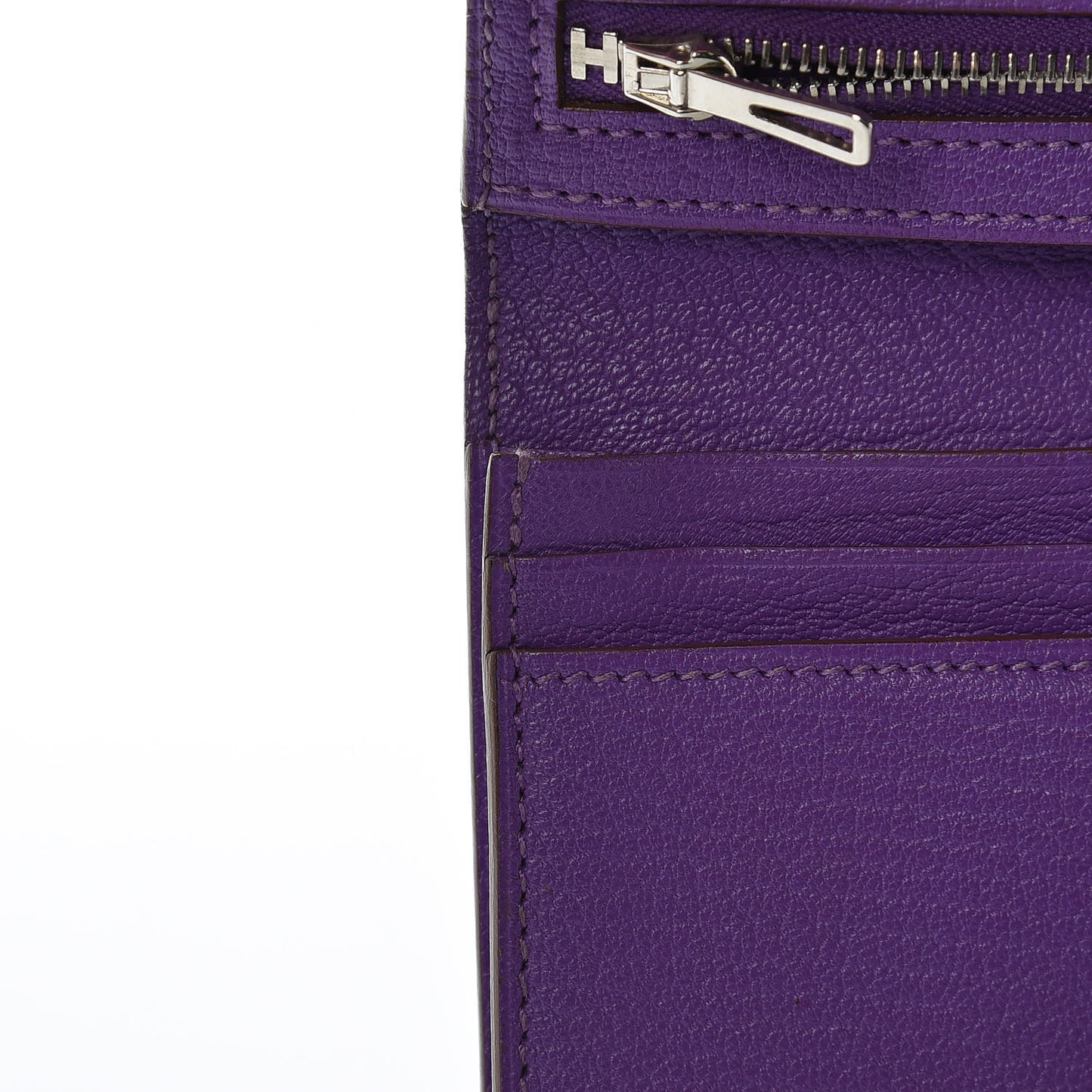 Chevre Mysore Bearn Gusset Wallet Parme