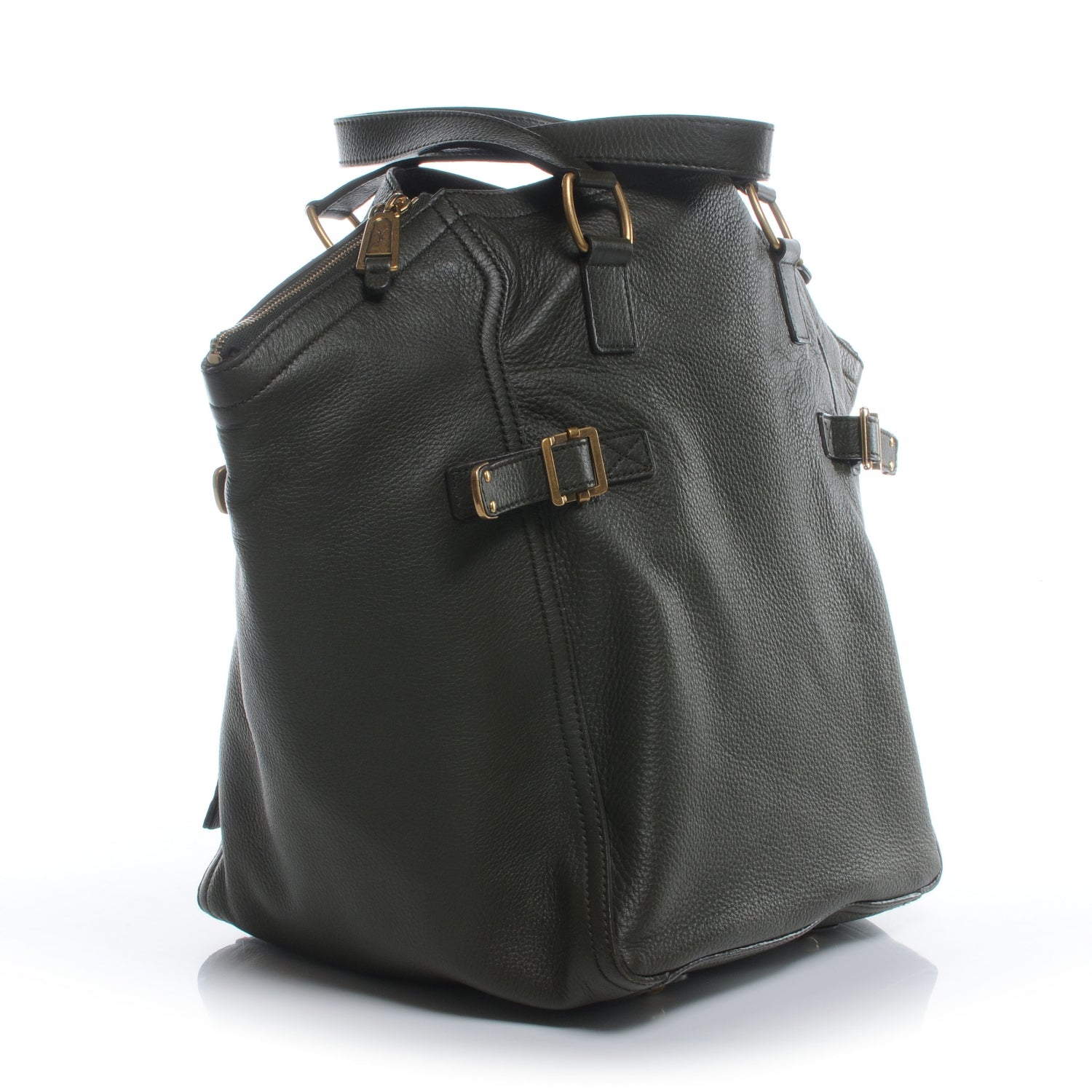 Saint Laurent Large Downtown Tote Olive 3 of 7