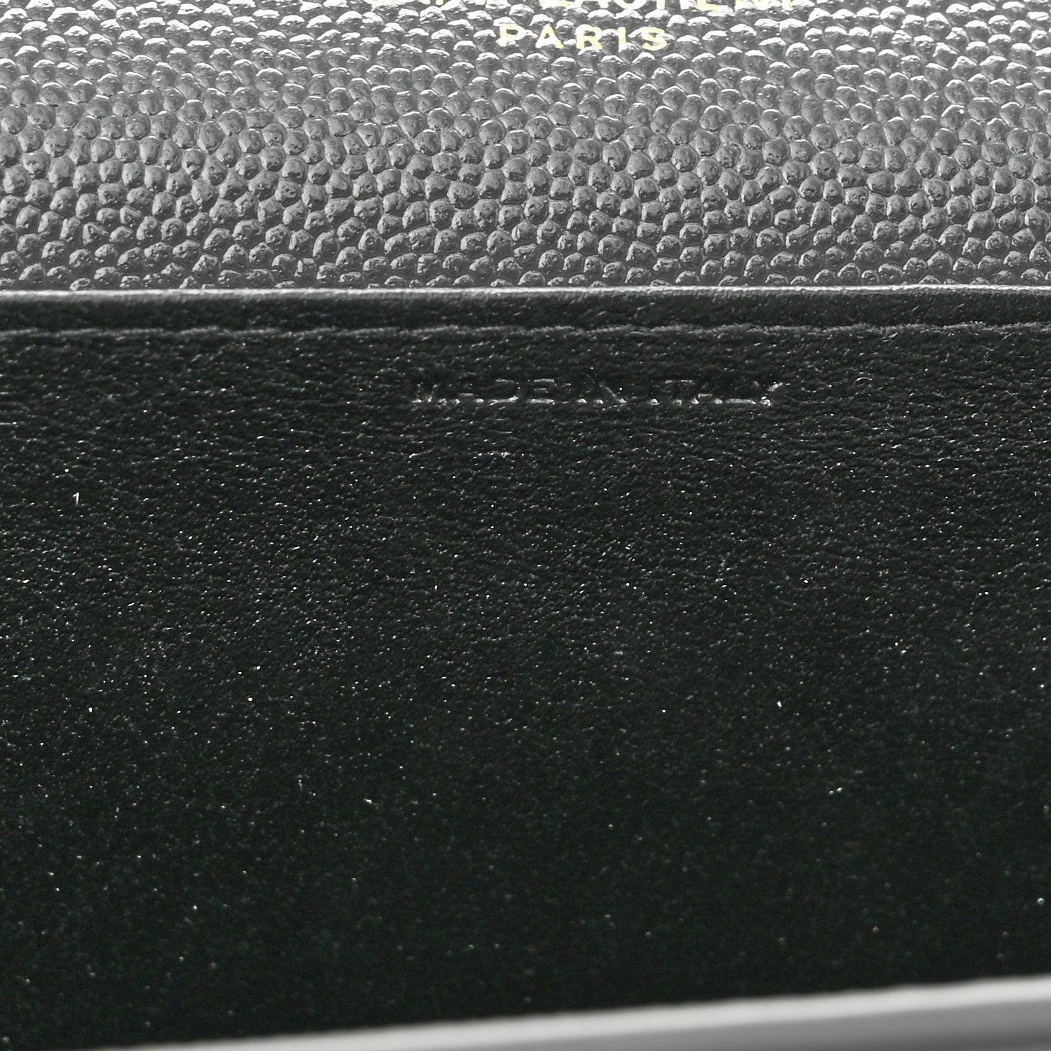 Saint Laurent Grain De Poudre Uptown Chain Wallet Storm 7 of 11