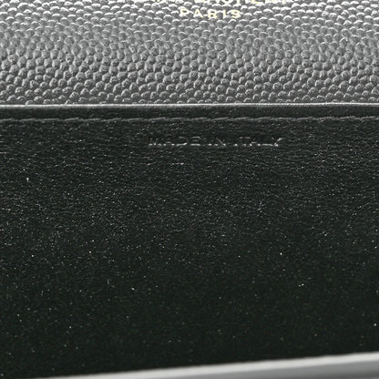 Saint Laurent Grain De Poudre Uptown Chain Wallet Storm 7 of 11