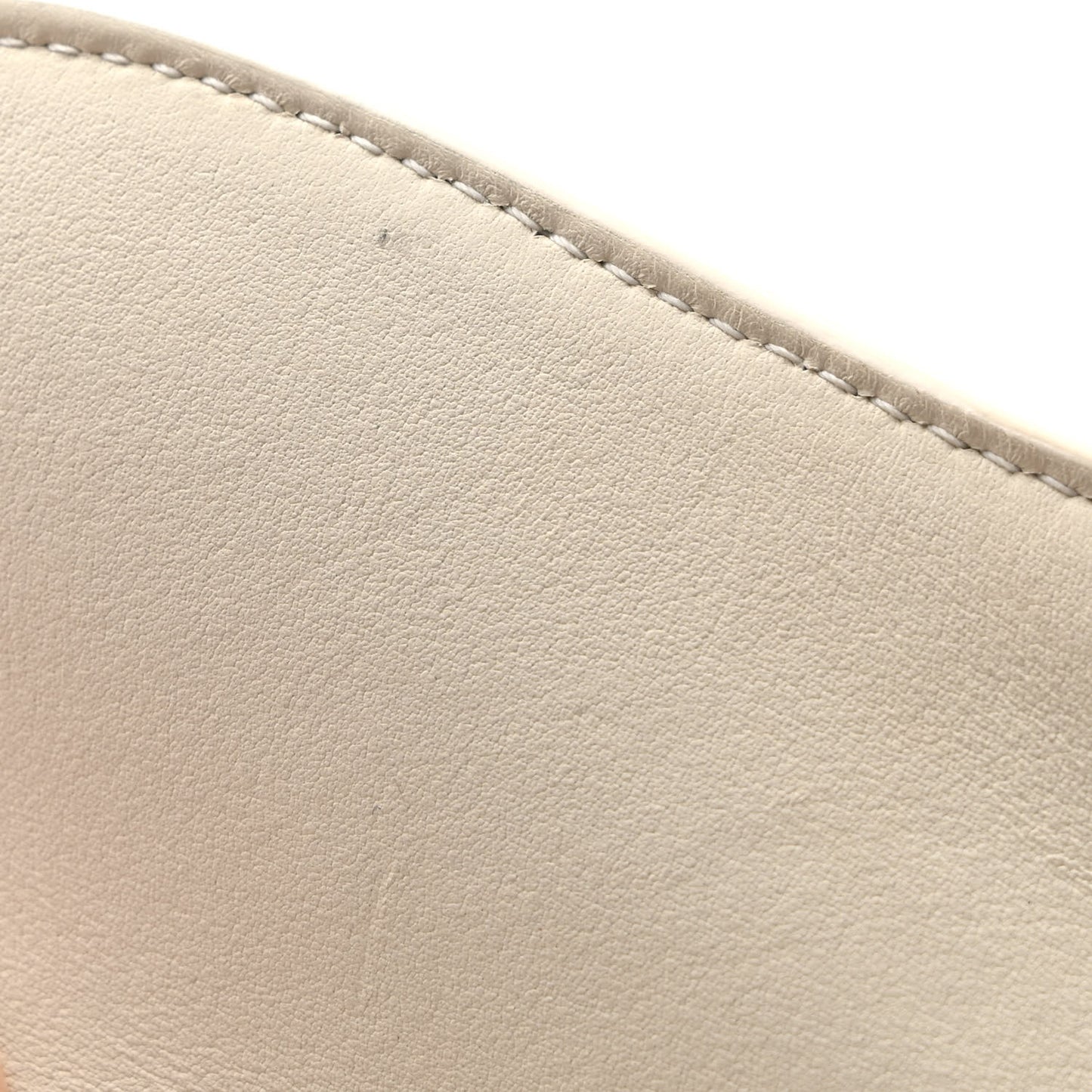 Ultra Matte Calfskin Saddle Bag Off White