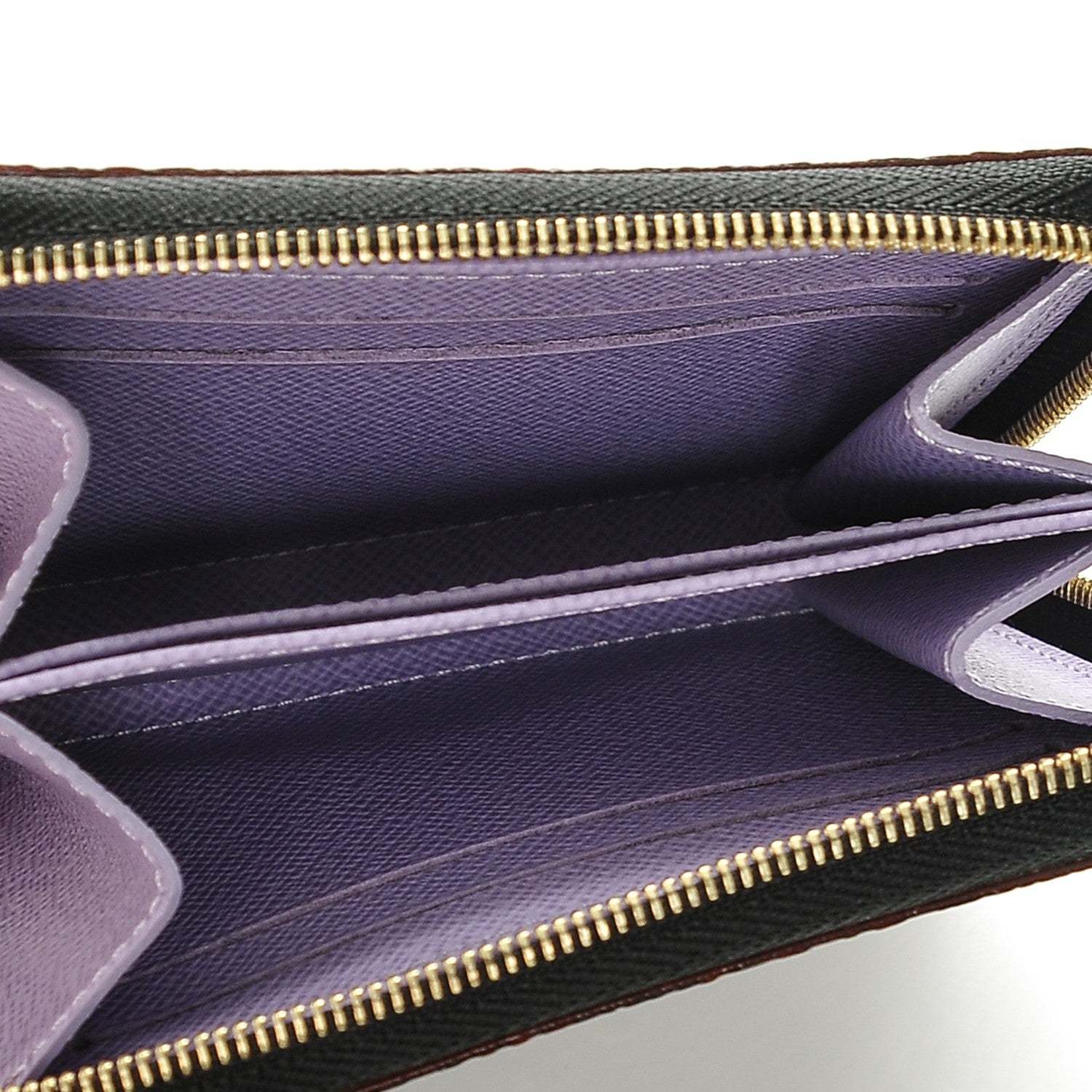 Louis Vuitton Monogram Multicolor Zippy Coin Purse Black Violet 5 of 6