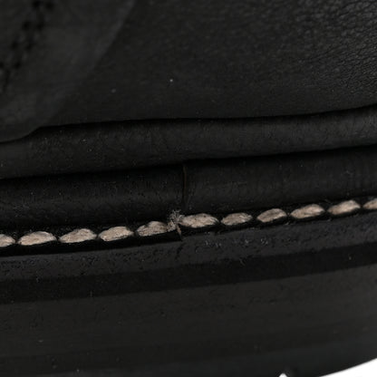 Chanel Goatskin Suede Shearling CC Short Boots 38 Black 17 of 18