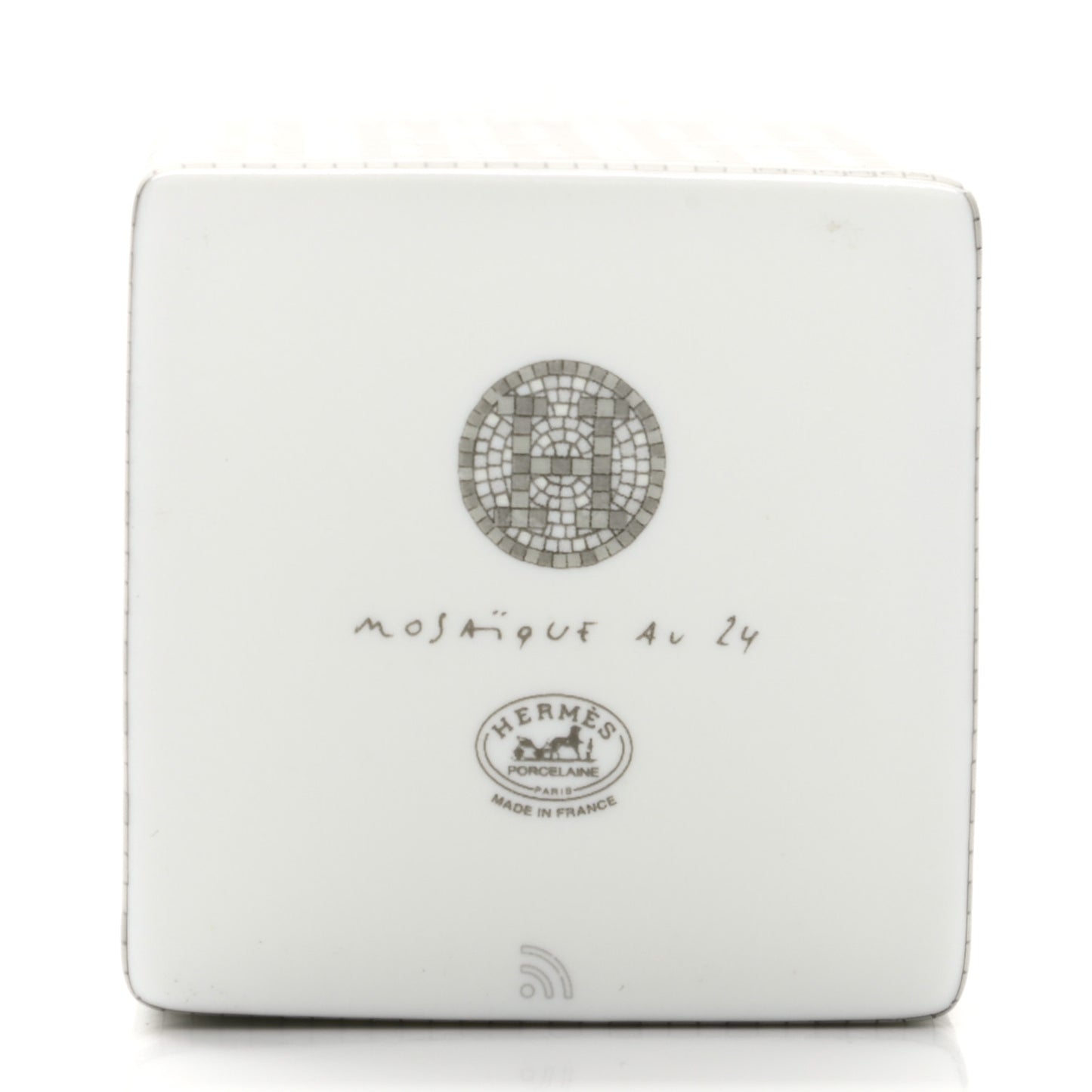 Porcelain Small Mosaique Au 24 Sugar Box Platinum