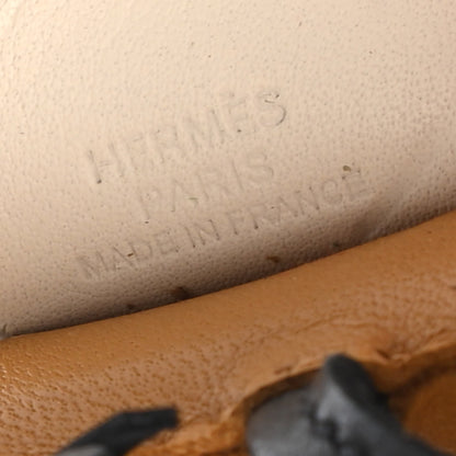 Hermes Milo Lambskin Grigri Rodeo Pegase Horse Bag Charm PM Sesame Black Nata 4 of 4