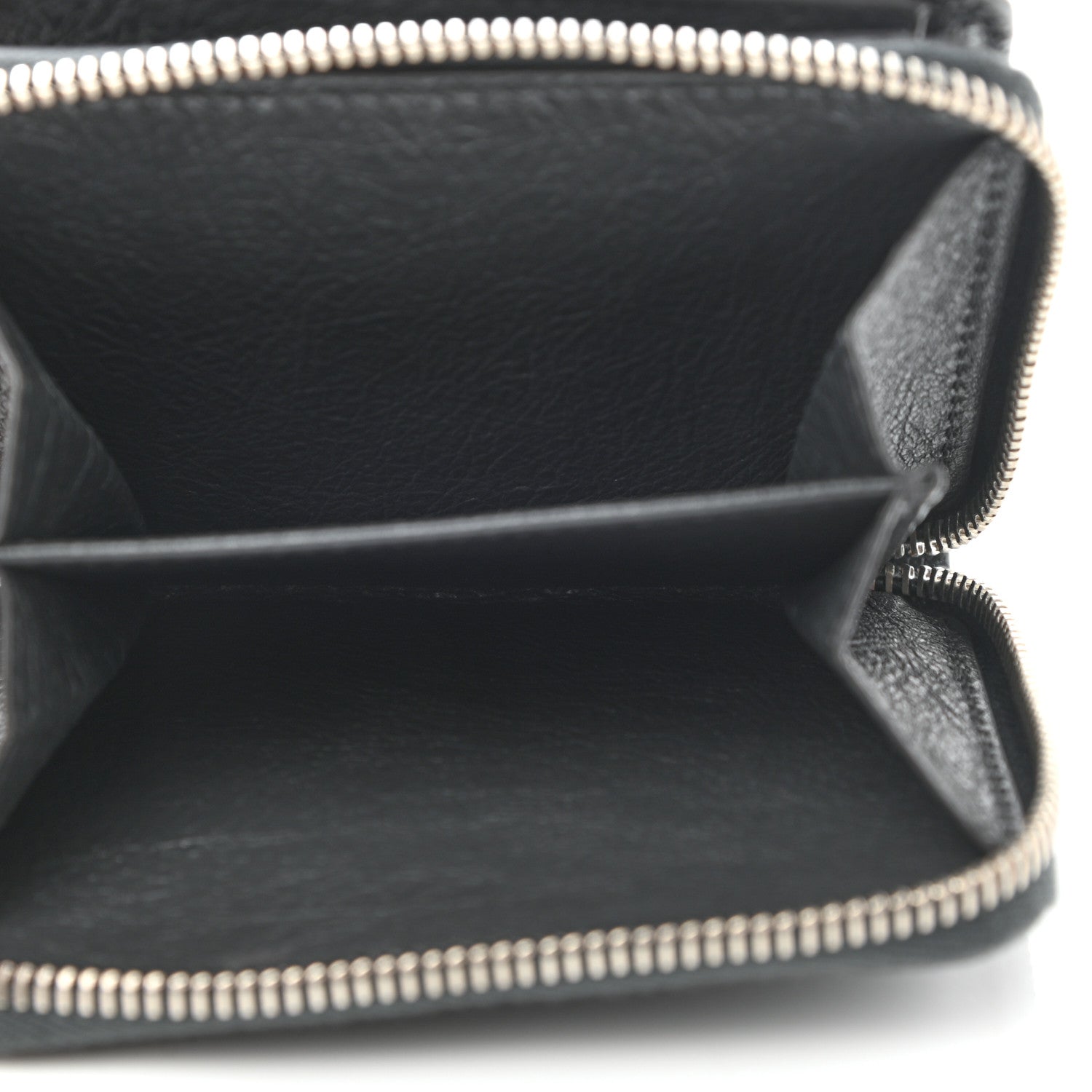 Balenciaga Agneau Classic Silver Hardware Compact Wallet Gris Fossile 6 of 9