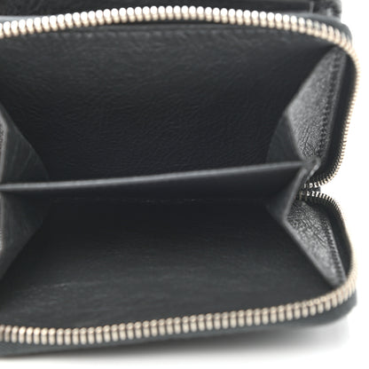 Balenciaga Agneau Classic Silver Hardware Compact Wallet Gris Fossile 6 of 9