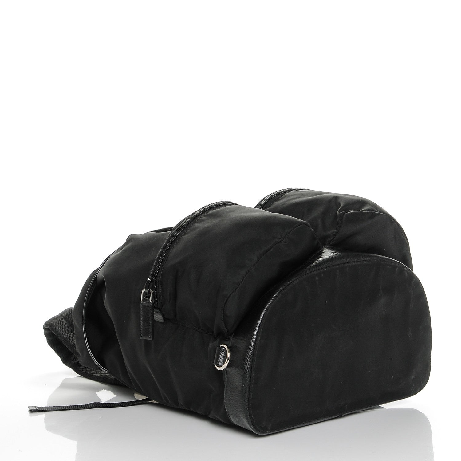 Prada Nylon Vela Single Buckle Backpack Black 4 of 6