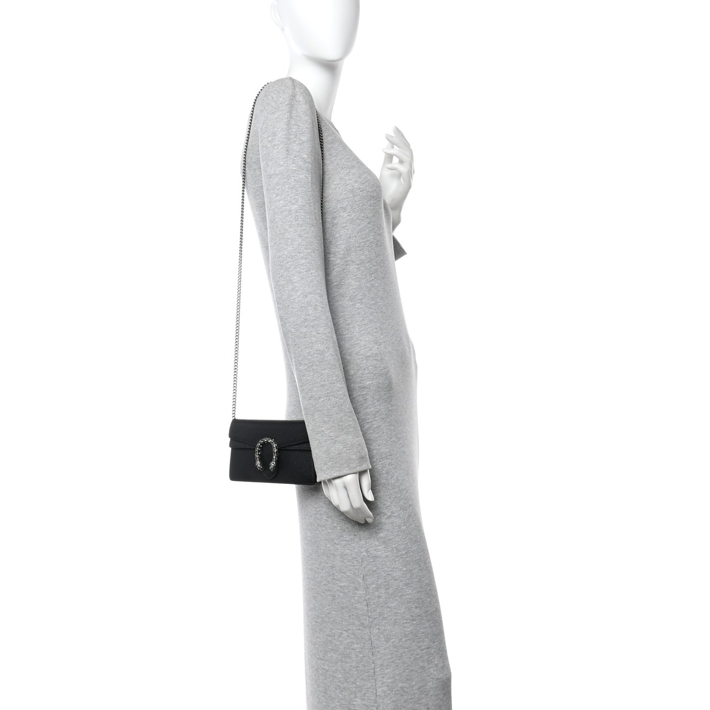 Calfskin Super Mini Dionysus Shoulder Bag Black