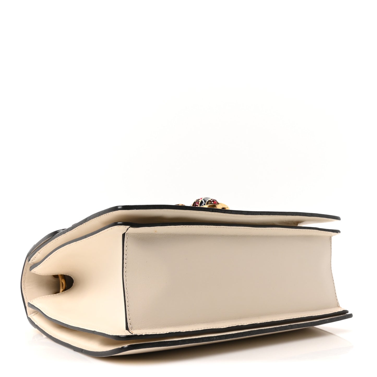 Calfskin Small Queen Margaret Top Handle Bag Mystic White