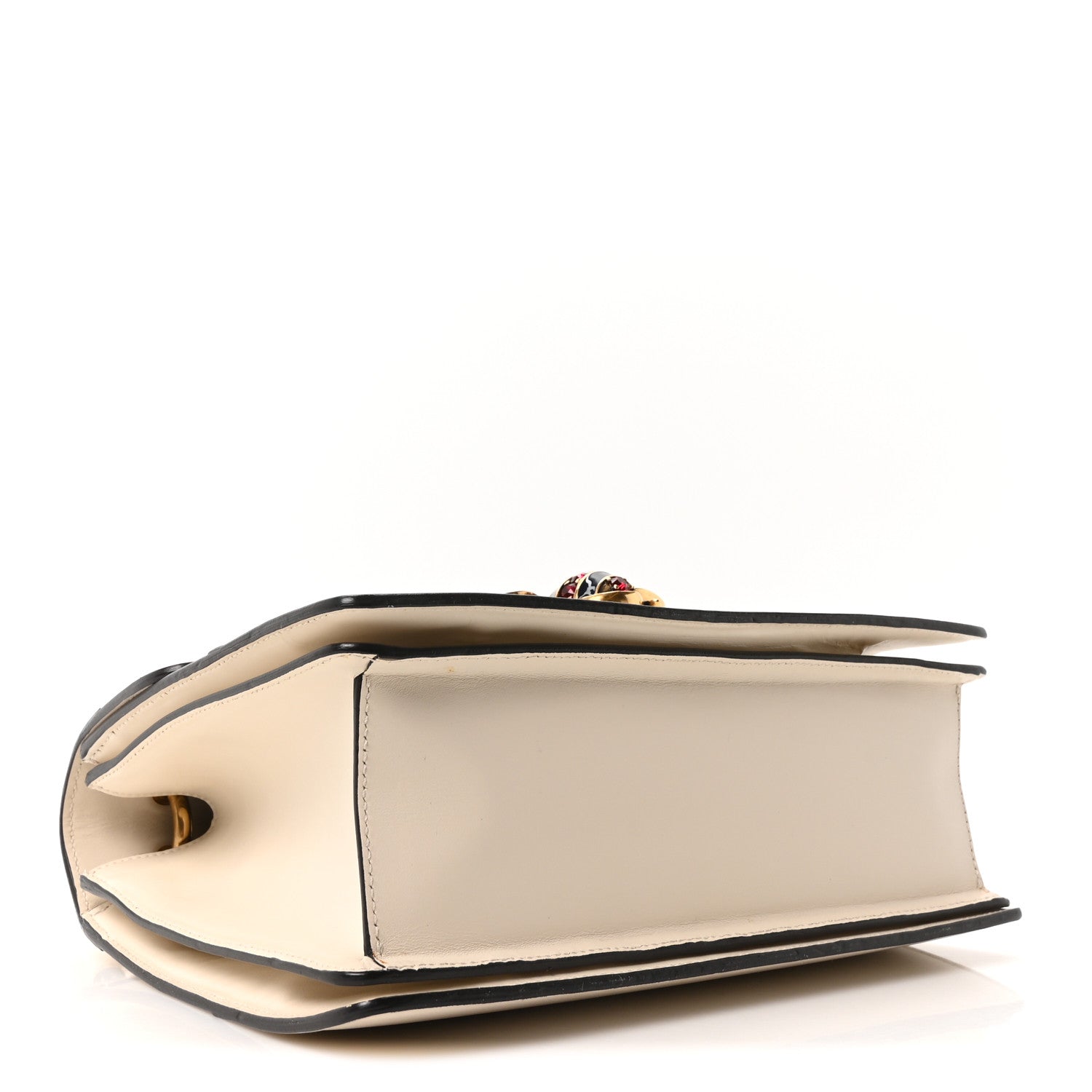 Gucci Calfskin Small Queen Margaret Top Handle Bag Mystic White 4 of 10