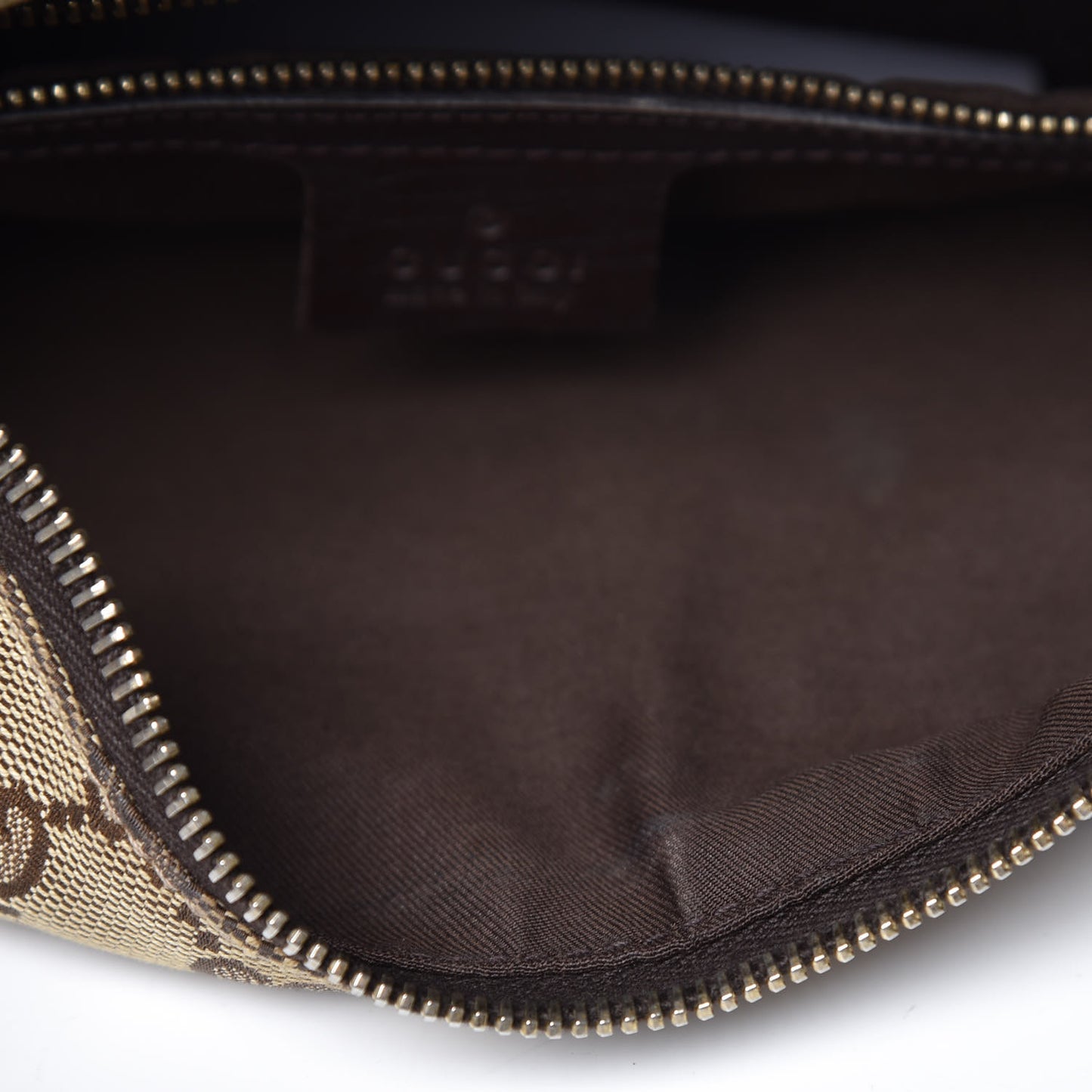 Monogram Medium Horsebit Chain Hobo Dark Brown