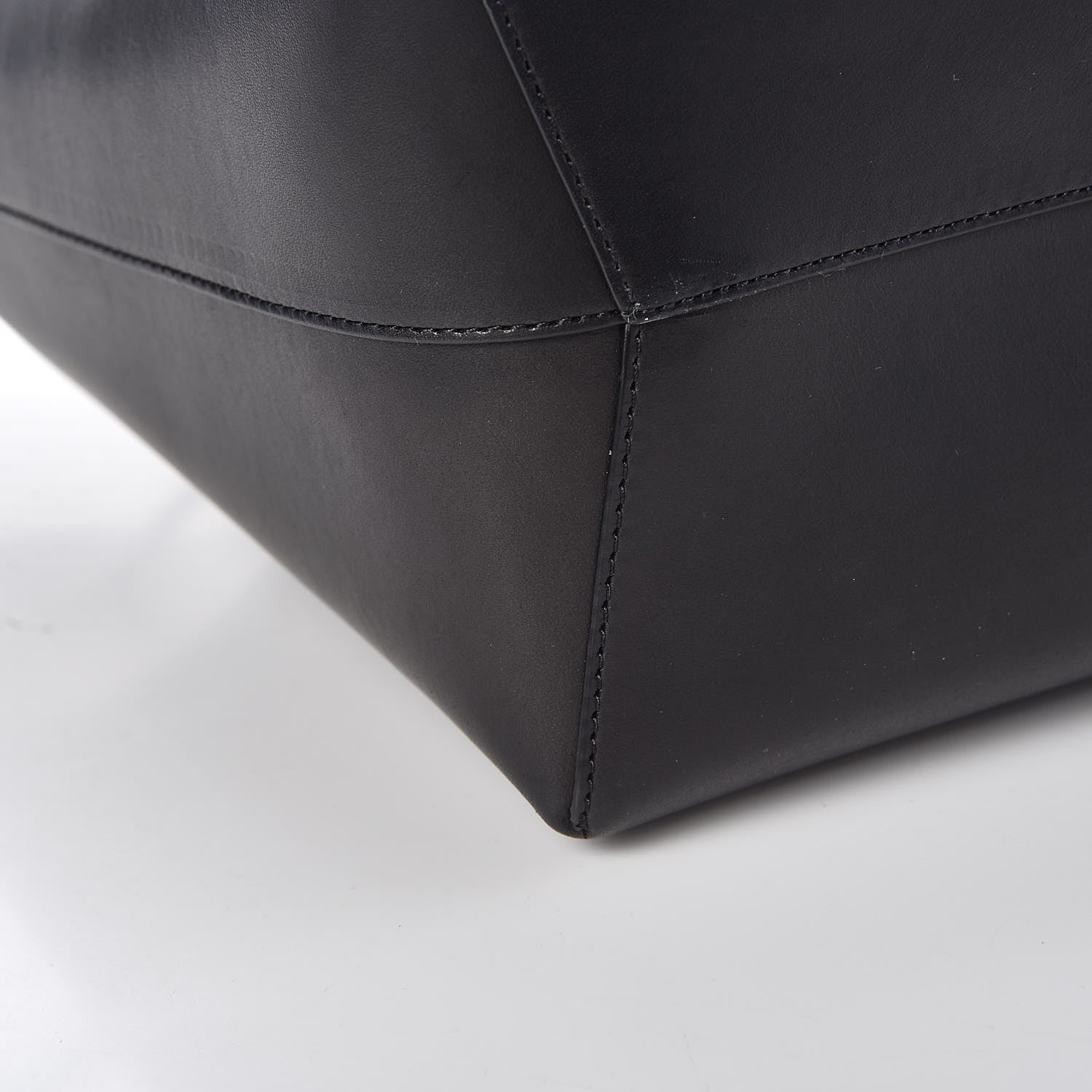 Mansur Gavriel Vegetable Tanned Calfskin Bucket Bag Black Oro 12 of 12