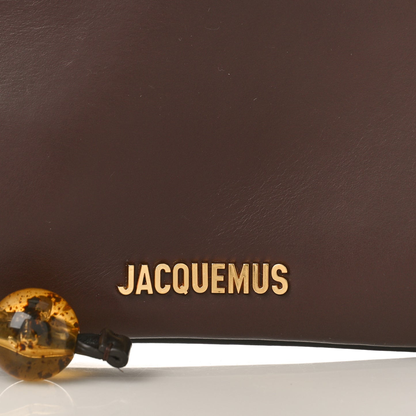 Smooth Calfskin Le Bisou Perle Medium Brown