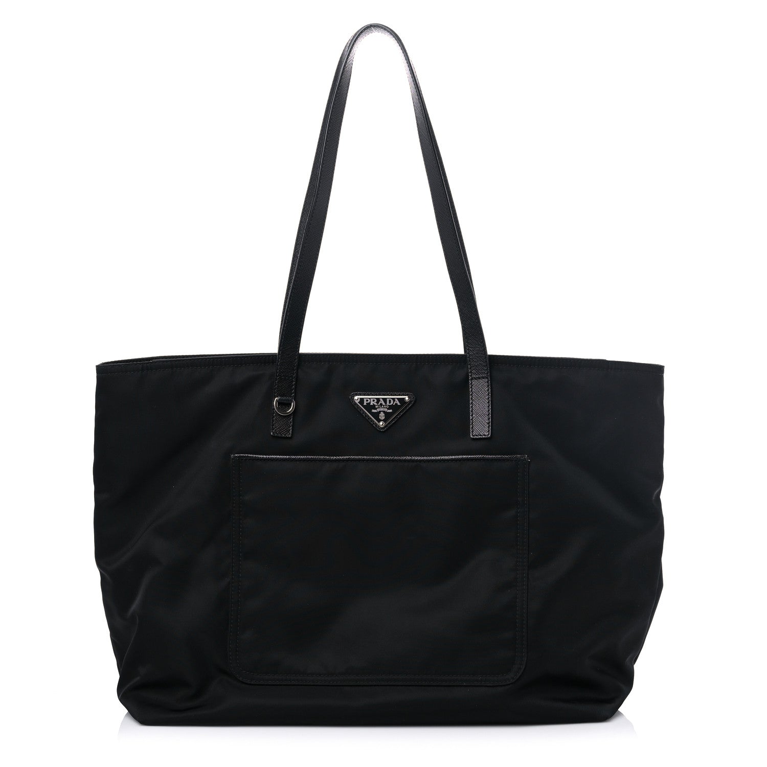 Prada Tessuto Nylon Saffiano Tote Black 1 of 14