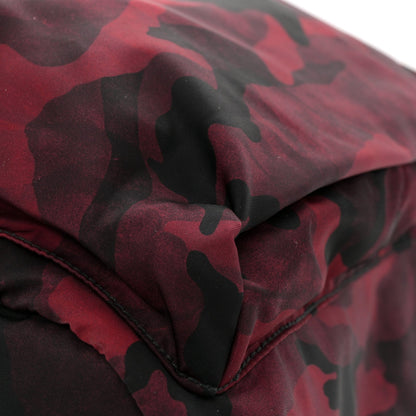 Prada Tessuto Nylon Camouflage Print Drawstring Backpack Bordeaux 10 of 11