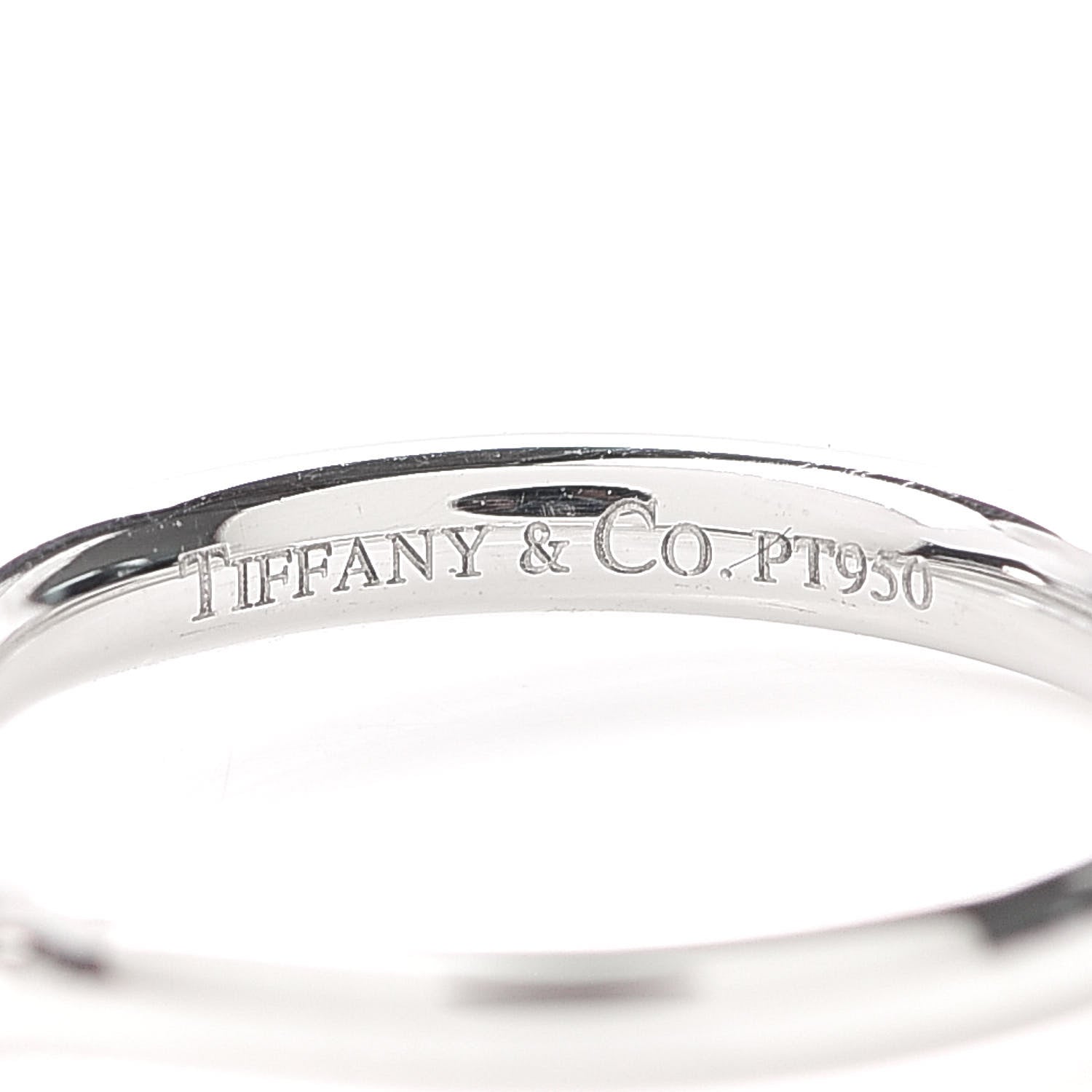 Tiffany Platinum Diamond 2mm Elsa Peretti Wedding Band Ring 47 4 4 of 5