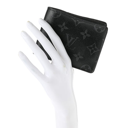 Louis Vuitton Monogram Eclipse Slender Wallet 2 of 9