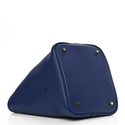 Hermes Taurillon Clemence Picotin Lock 22 MM Bleu Saphir 4 of 9