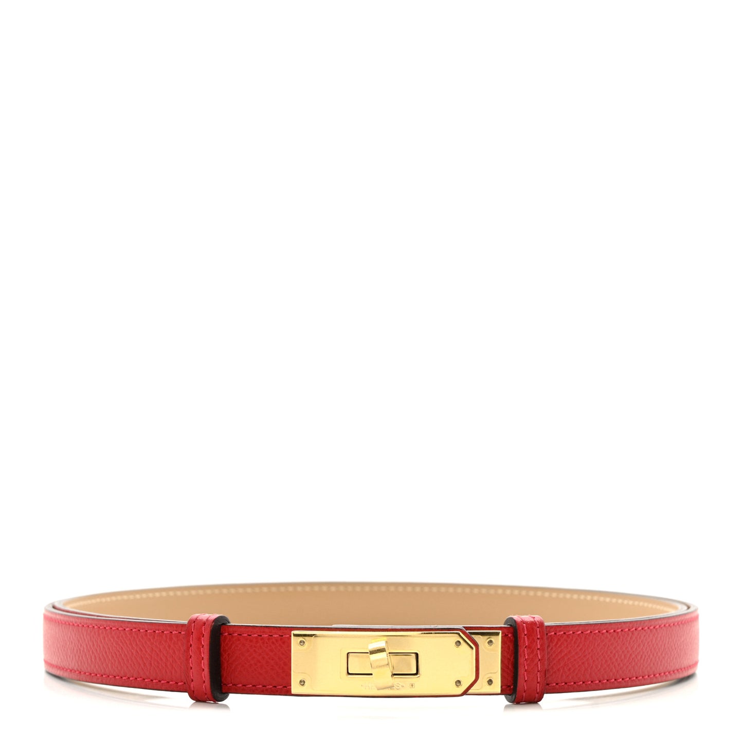 Epsom Kelly Belt Rouge Casaque