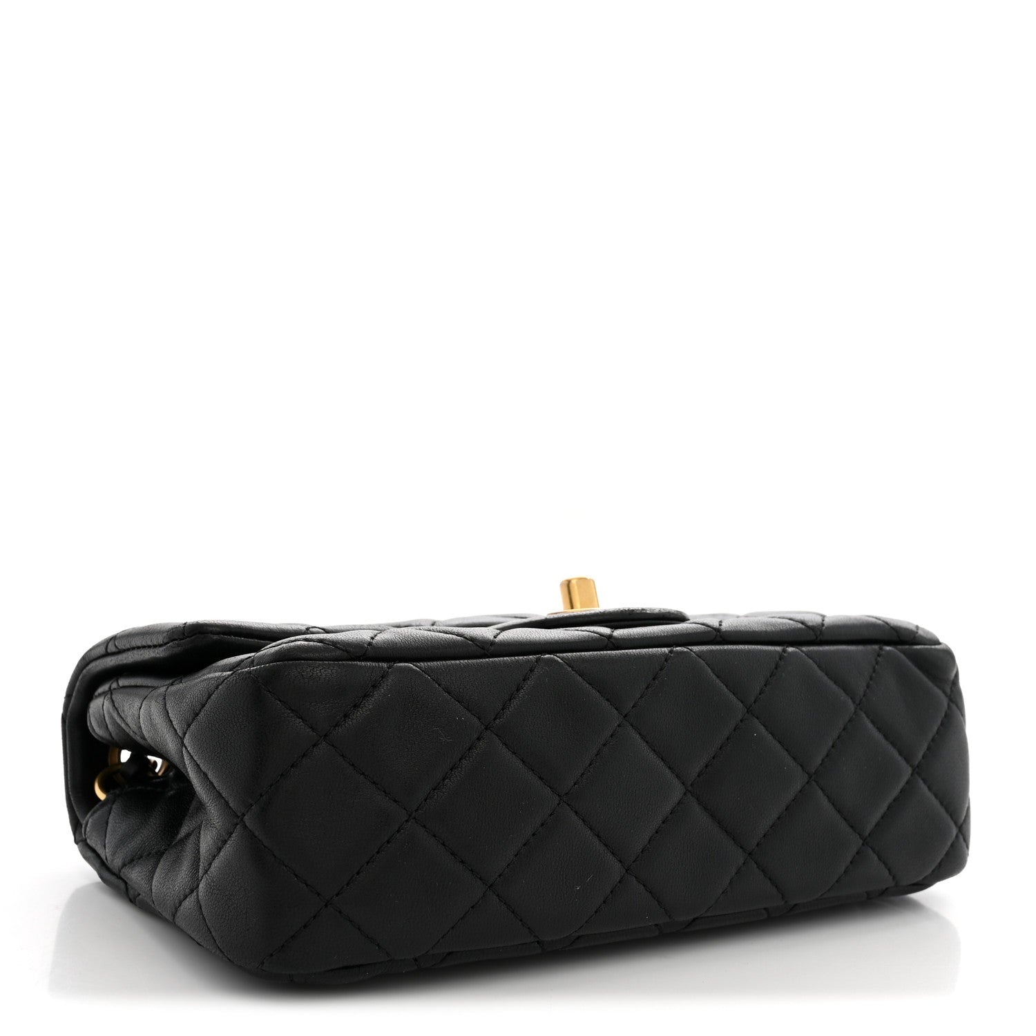 Chanel Lambskin Quilted Mini Rectangular Pearl Crush Flap Black 4 of 10