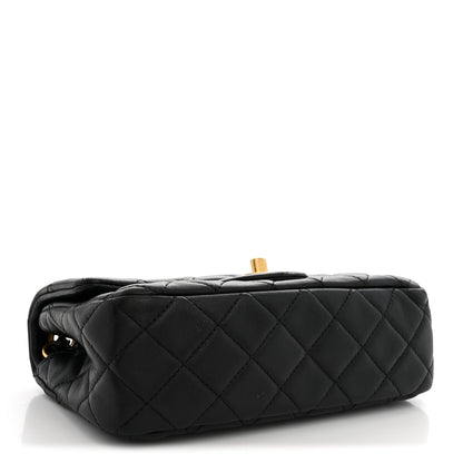 Chanel Lambskin Quilted Mini Rectangular Pearl Crush Flap Black 4 of 10