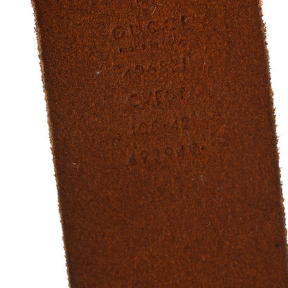 Gucci Faded Calfskin Double G 40mm Belt 105 42 Cuir 5 of 8