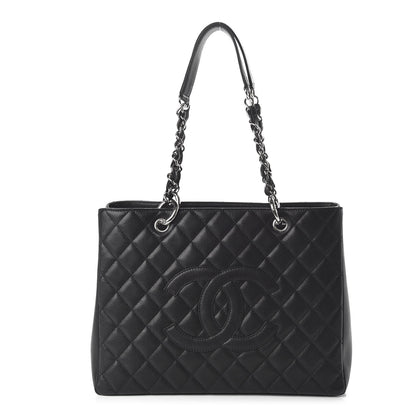 Chanel Caviar Quilted Grand Shopping Tote GST Black 1 of 11