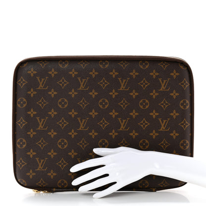 Louis Vuitton Monogram 13 Inch Laptop Sleeve 2 of 9