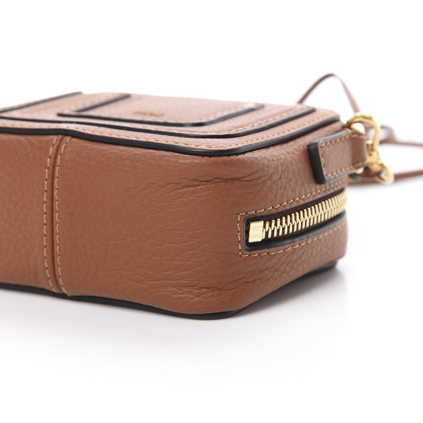 Calfskin Mini Marcie Crossbody Bag Tan