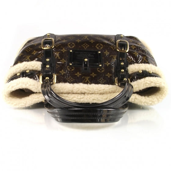 Patent Monogram Shearling Sac Thunder