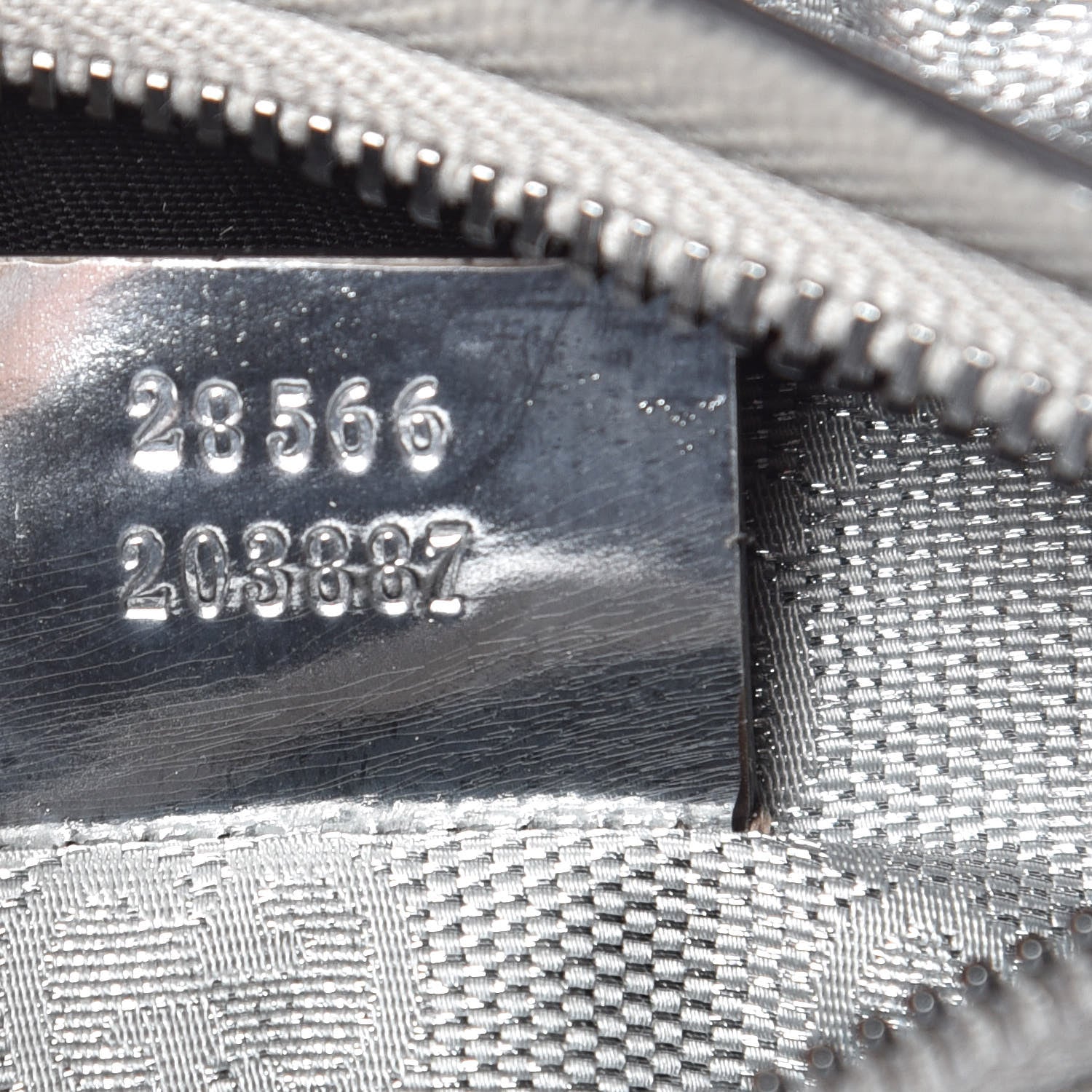Gucci GG Monogram Web Double Pocket Belt Bag Silver 7 of 10