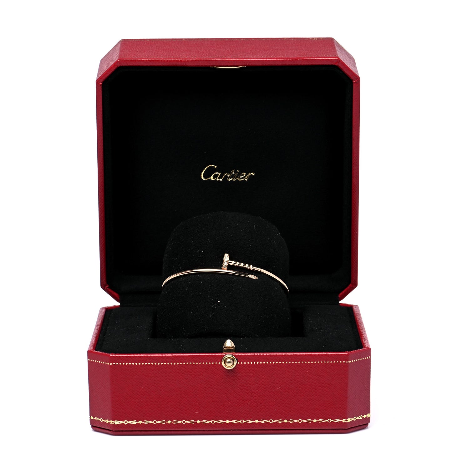 18K Pink Gold Diamond Small Juste Un Clou Bracelet 15