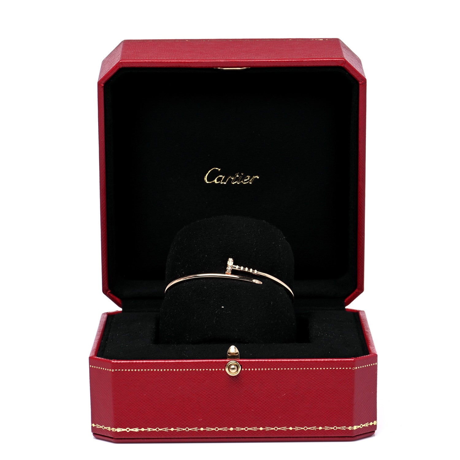 Cartier 18K Pink Gold Diamond Small Juste Un Clou Bracelet 15 7 of 7