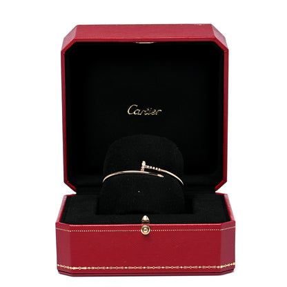 Cartier 18K Pink Gold Diamond Small Juste Un Clou Bracelet 15 7 of 7