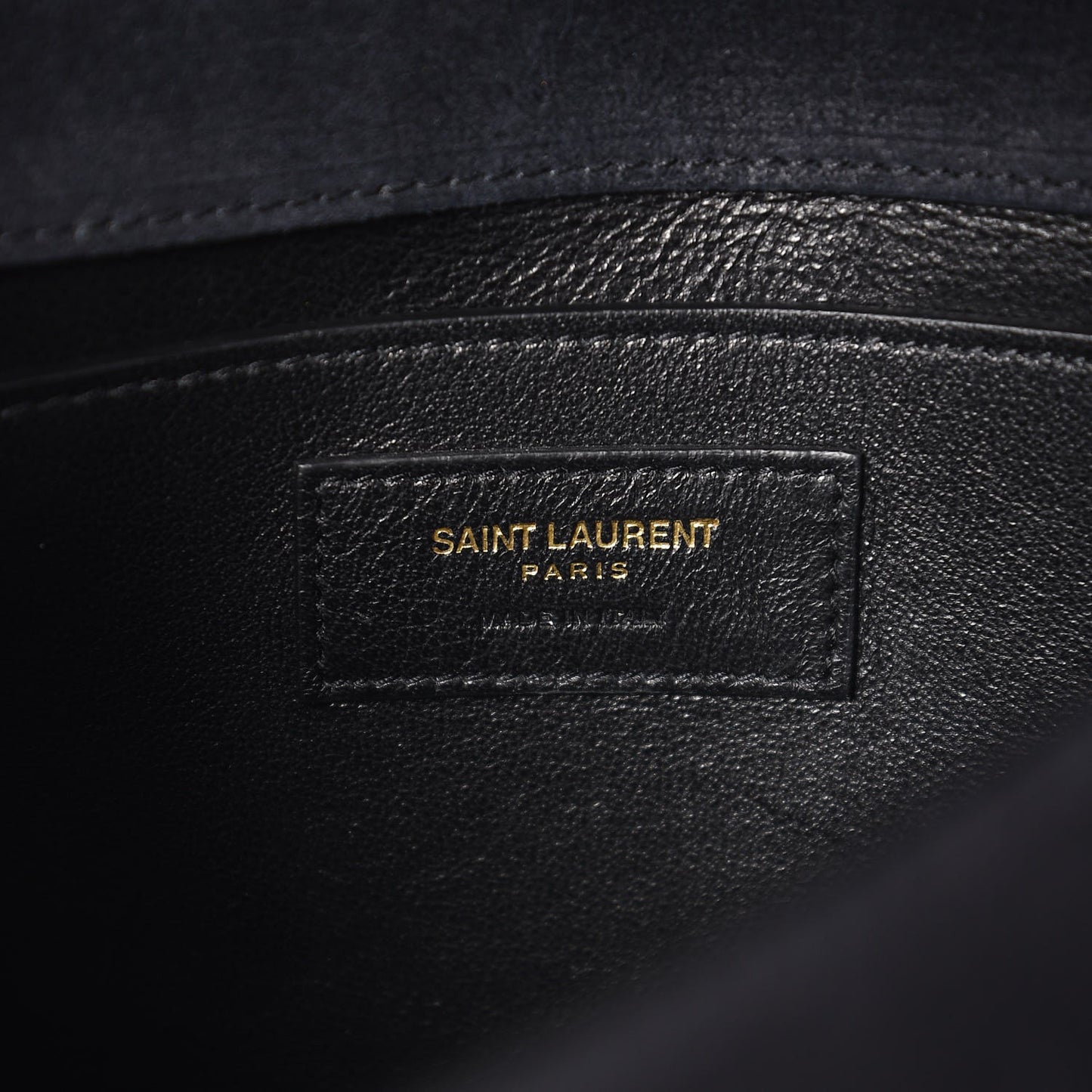 Suede Small Spontini Saddle Bag Black