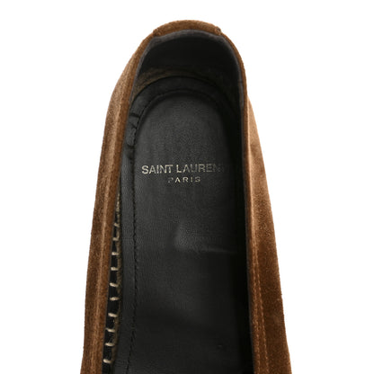 Saint Laurent Suede Monogram Espadrilles 37 Brown 7 of 9