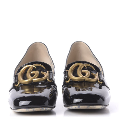 Gucci Vernice GG Victoire 55mm Loafer Pumps 38.5 Black 2 of 11