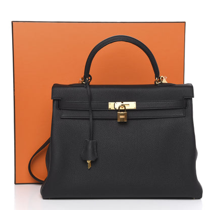 Hermes Togo Kelly Retourne 35 Black 11 of 11