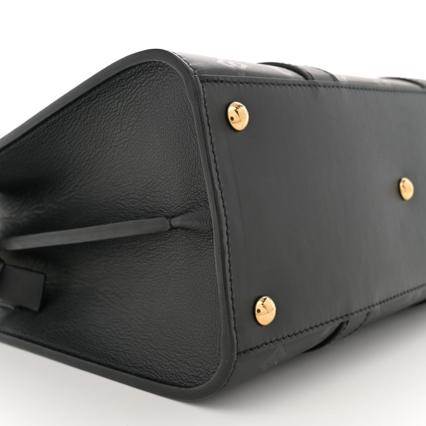 Monogram Cuir Plume Very Tote MM Black