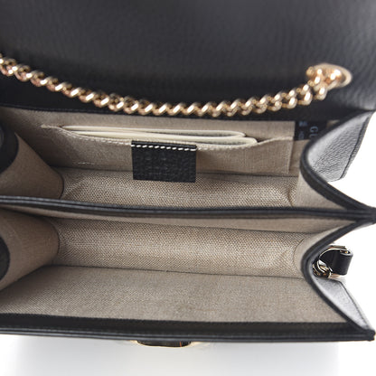 Gucci Dollar Calfskin Small Interlocking G Shoulder Bag Black 6 of 7