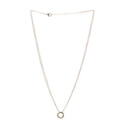 Cartier 18K Pink Yellow White Gold Trinity Double Chain Pendant Necklace 3 of 6