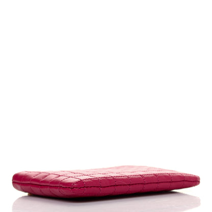 Celine Calfskin Quilted C Charm Coin Card Pouch Pink 3 of 4