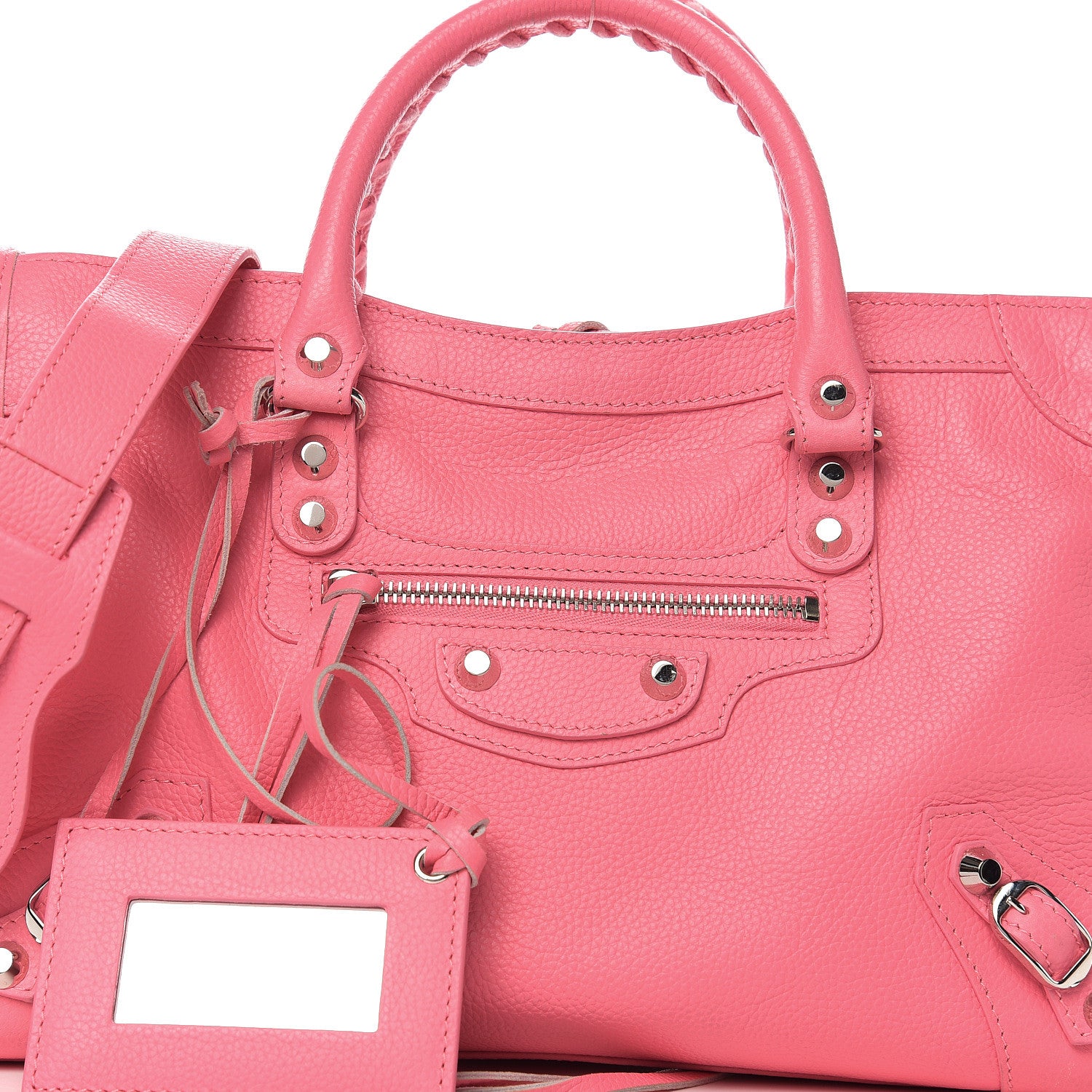 Balenciaga Veau Gravier Classic Silver Hardware S City Rose Dragee 8 of 10