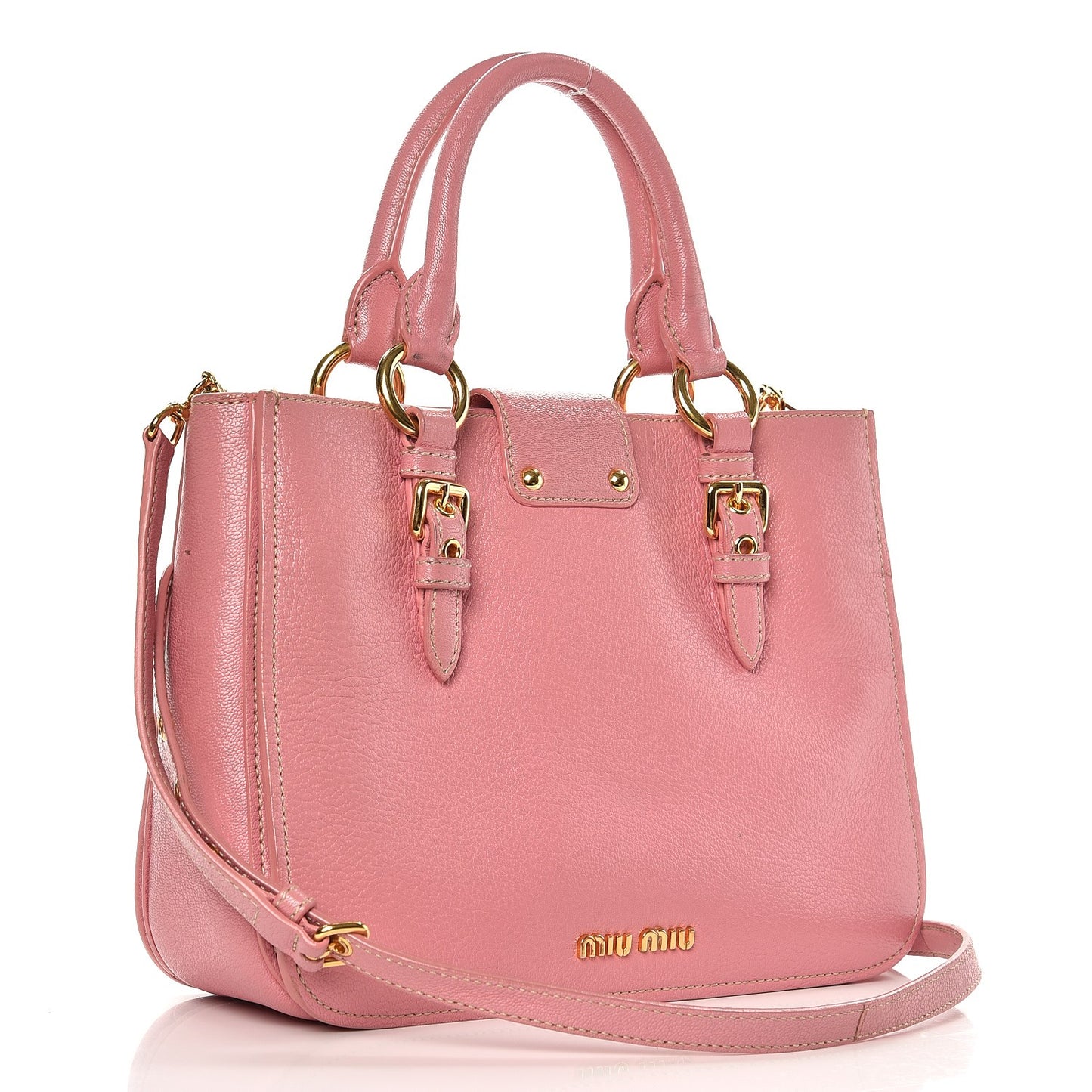 Goatskin Madras Shopping Tote Rosa Gemma