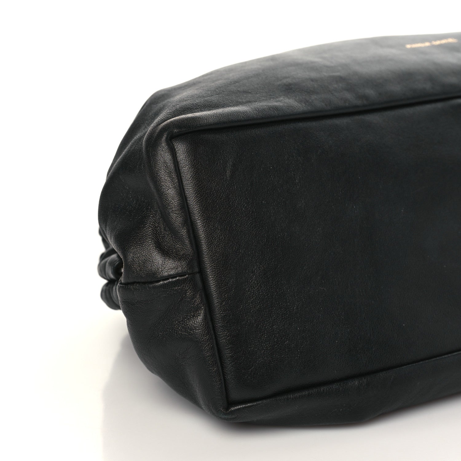 Mansur Gavriel Lambskin Cloud Clutch Black Flamma 8 of 10