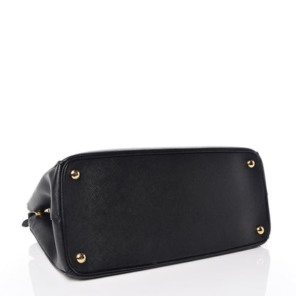 Prada Saffiano Medium Galleria Double Zip Tote Black 4 of 15