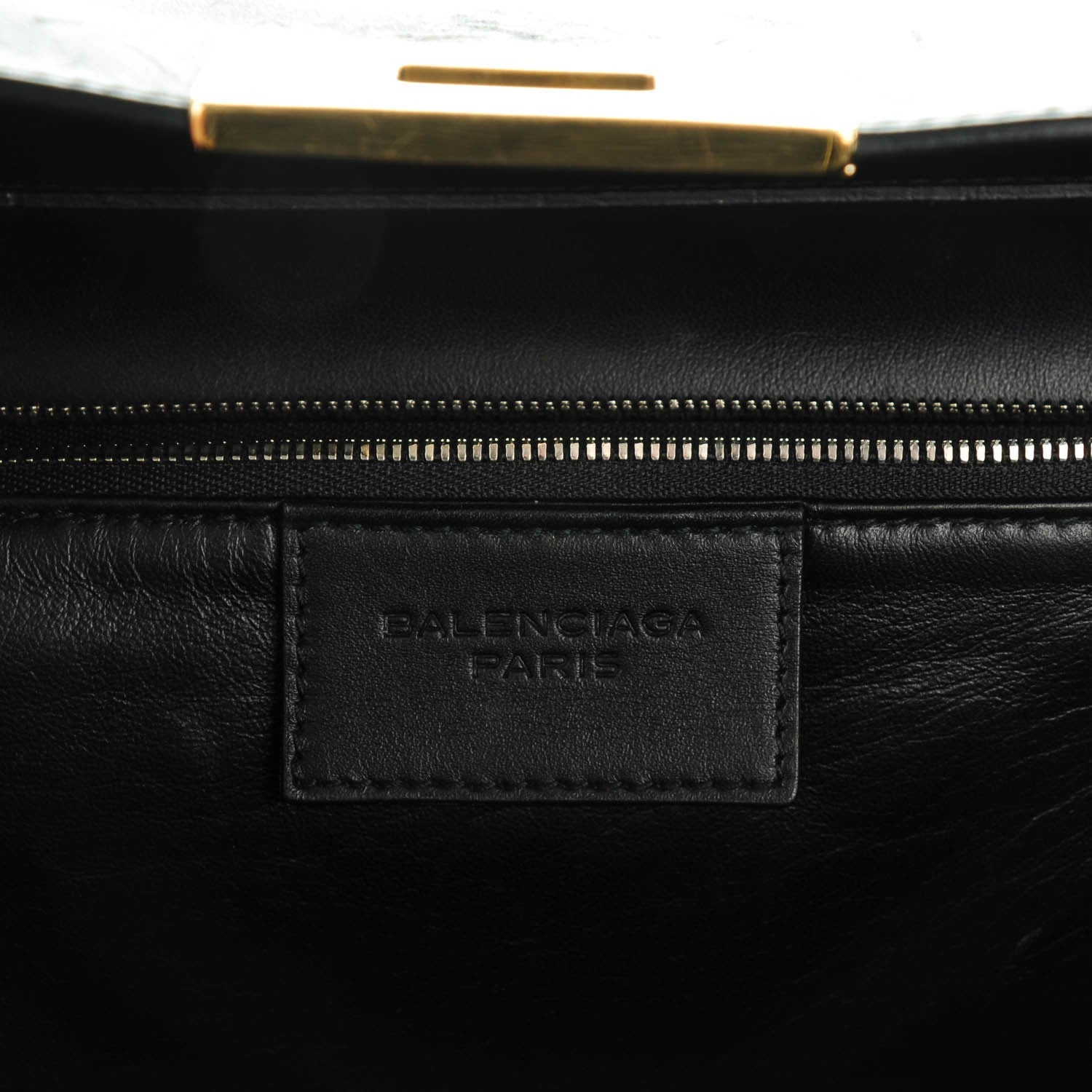 Balenciaga Smooth Calfskin Le Dix M Cartable Shoulder Bag Black 6 of 7