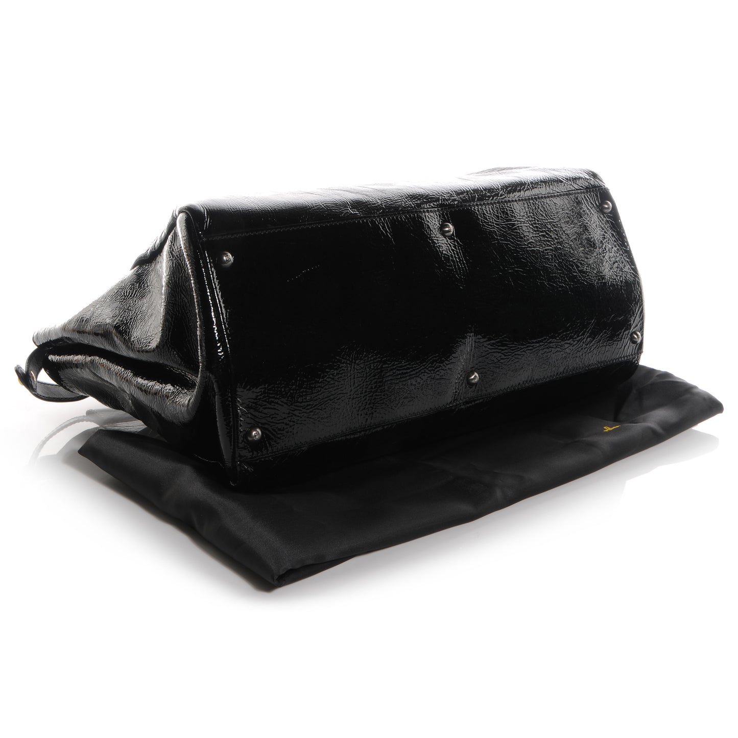Patent XL Large Peekaboo Iconic Satchel Black