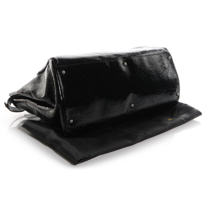 Fendi Patent XL Large Peekaboo Iconic Satchel Black 4 of 10